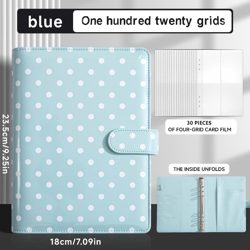 A5 Polka dot ATC card organizer + 30 card inserts