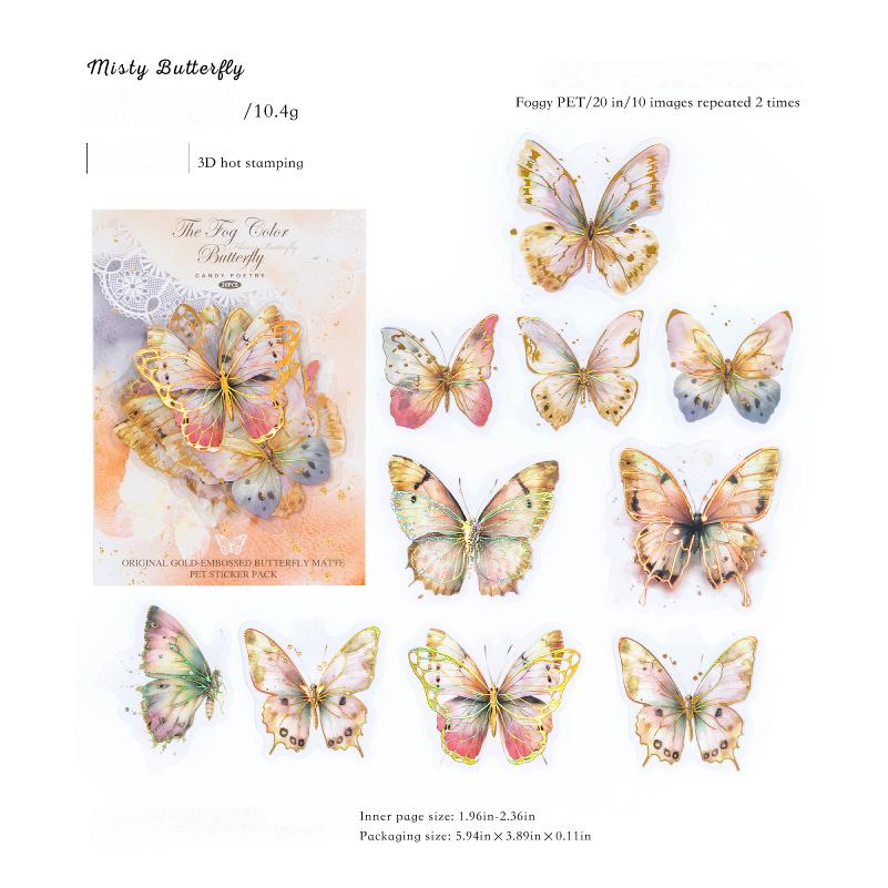 Butterfly Sticker -20Pcs each pack