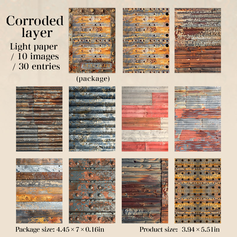Rust trail paper -30Pcs each pack