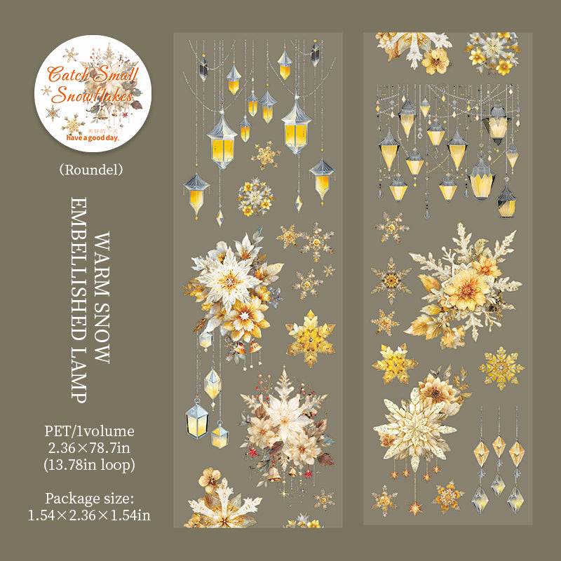 Snowflakes PET tape -6cm*2m