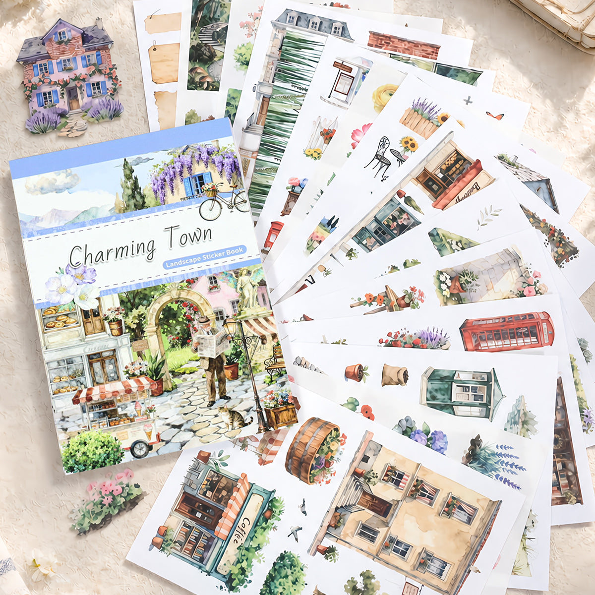 Charming town Sticker book -20Pcs each pack