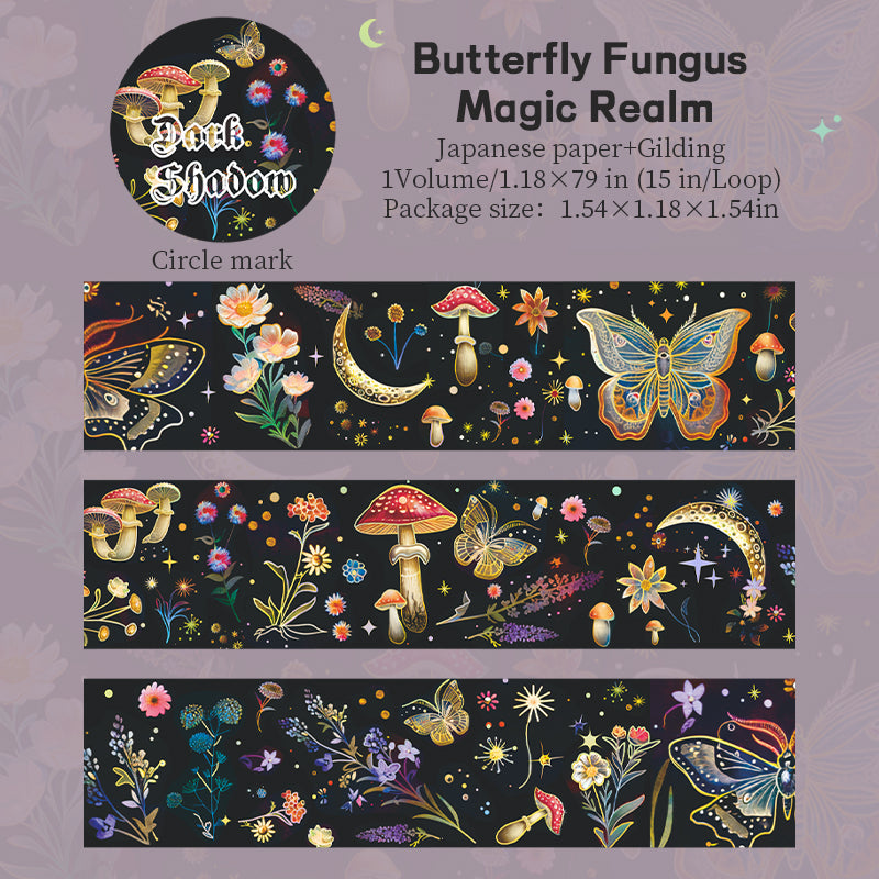 0503 Dark shadow magic Realm series Washi tape -3CM*2M