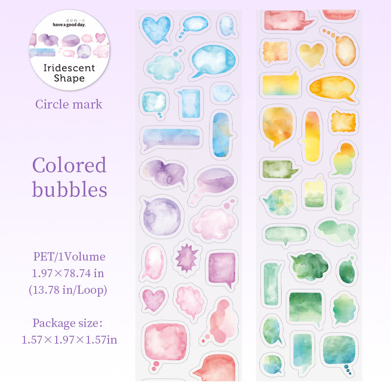 1007 Color graphics PET tape *pre-cut -5cm*2m
