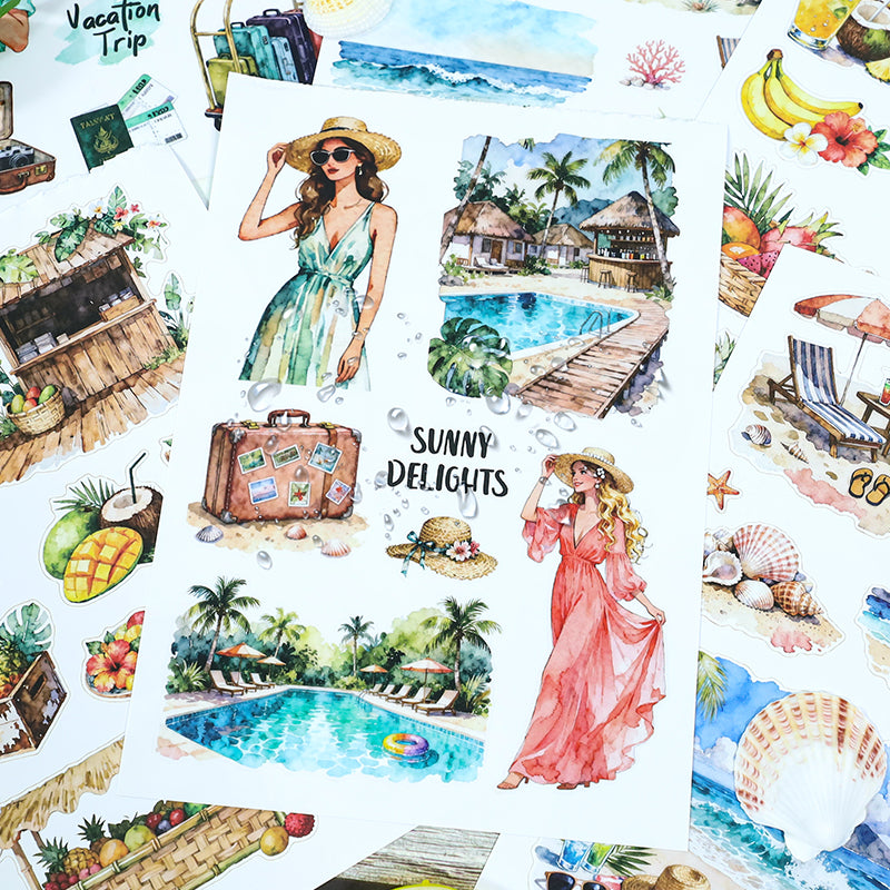 Vacation Trip sticker pages