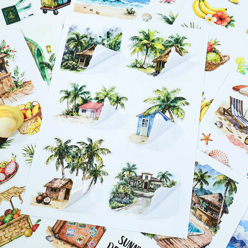 Vacation Trip sticker close-up