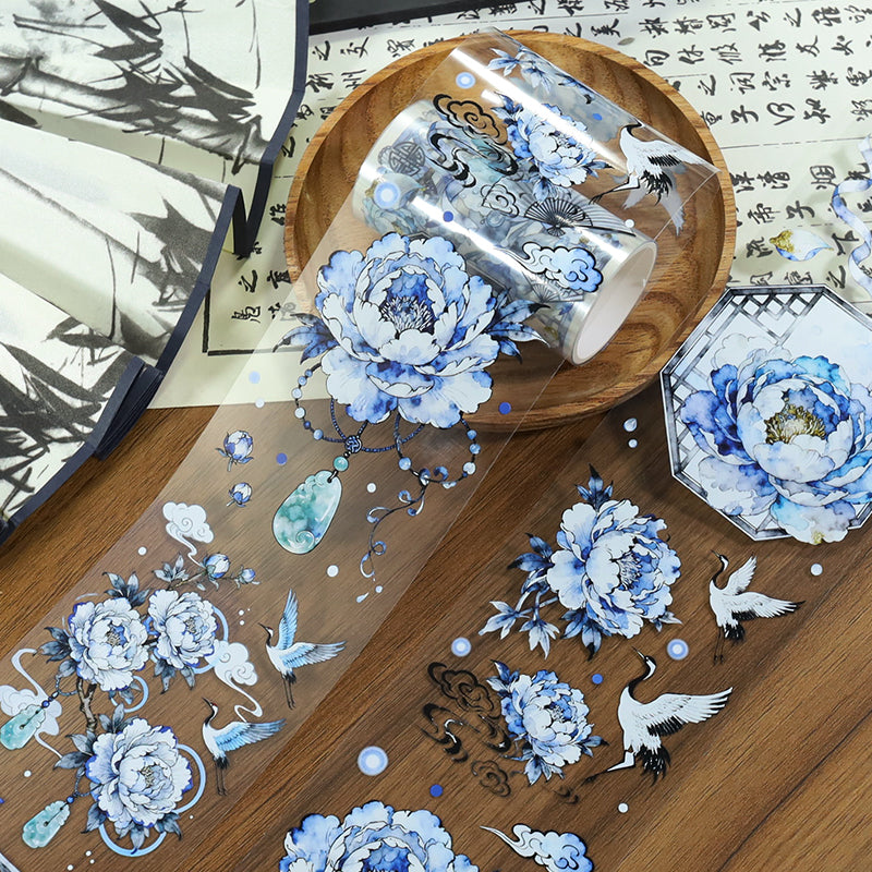 Modern Chinese Ink & Wash Style PET Tape (7cm x 2m)