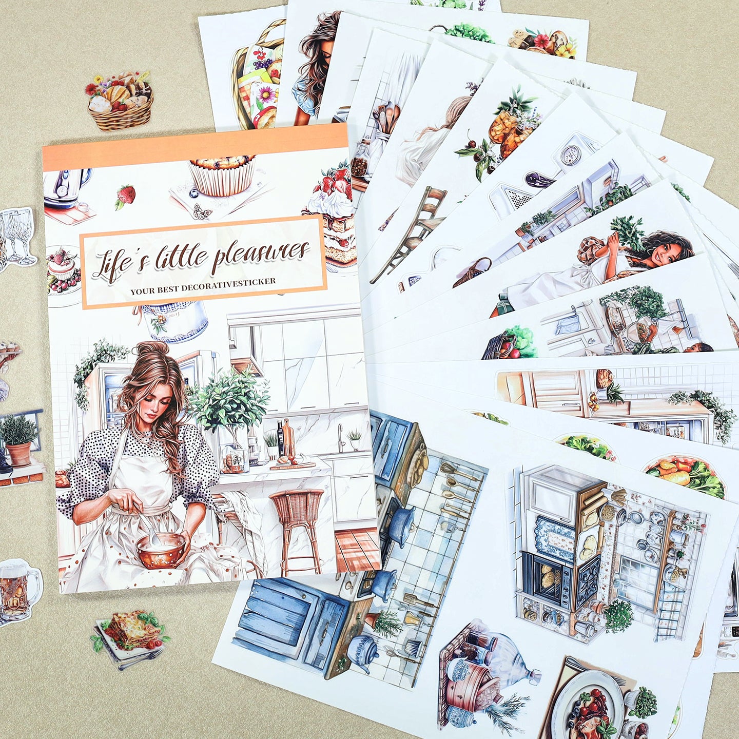 Small joys in life Sticker book -20Pcs each pack