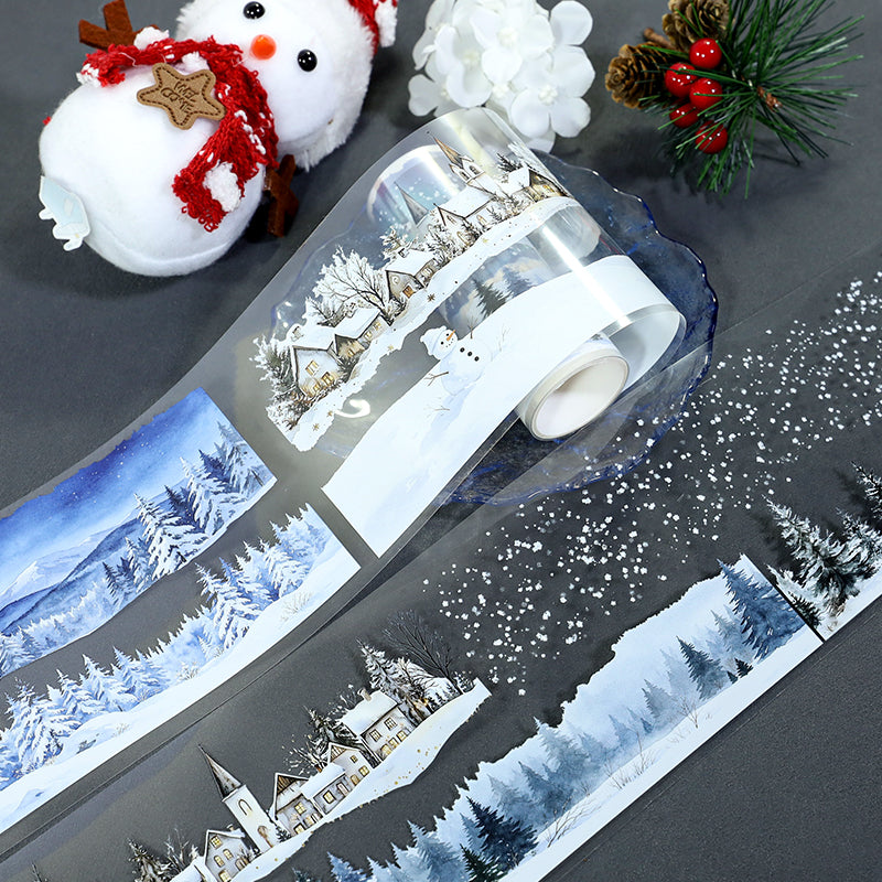 Snowy Scenery PET Tape (10cm x 2m)