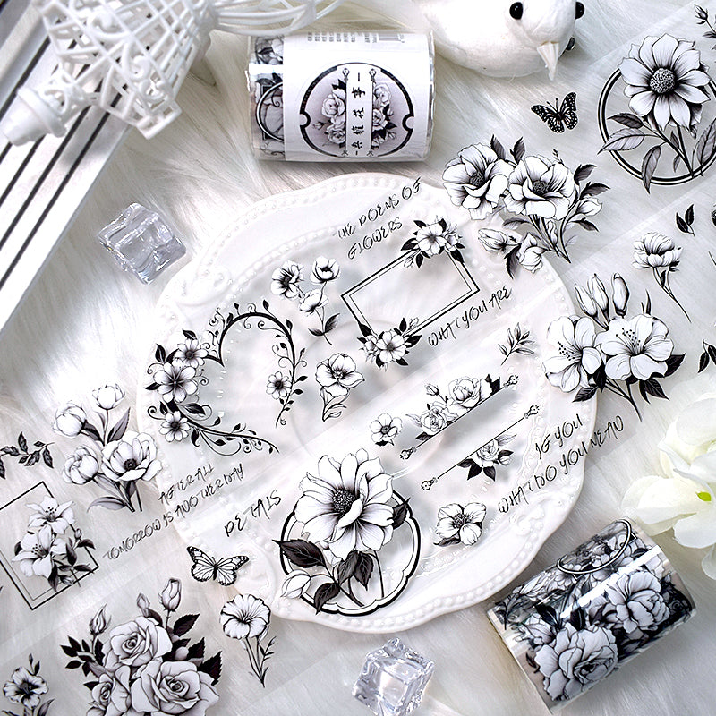 Elegant Floral Affairs PET Tape (5.5cm x 2m)