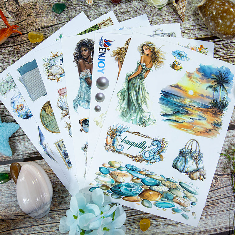 S-909 Clear sea sticker book -20Pcs each pack