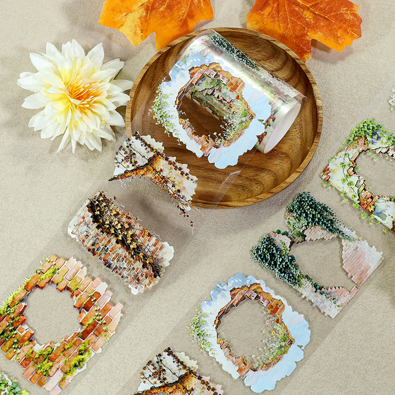 Moss-stained Old Wall PET Tape (7cm x 2m)
