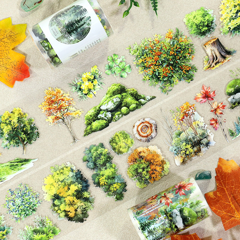 Forest Island Greenery PET Tape (6cm x 2m)