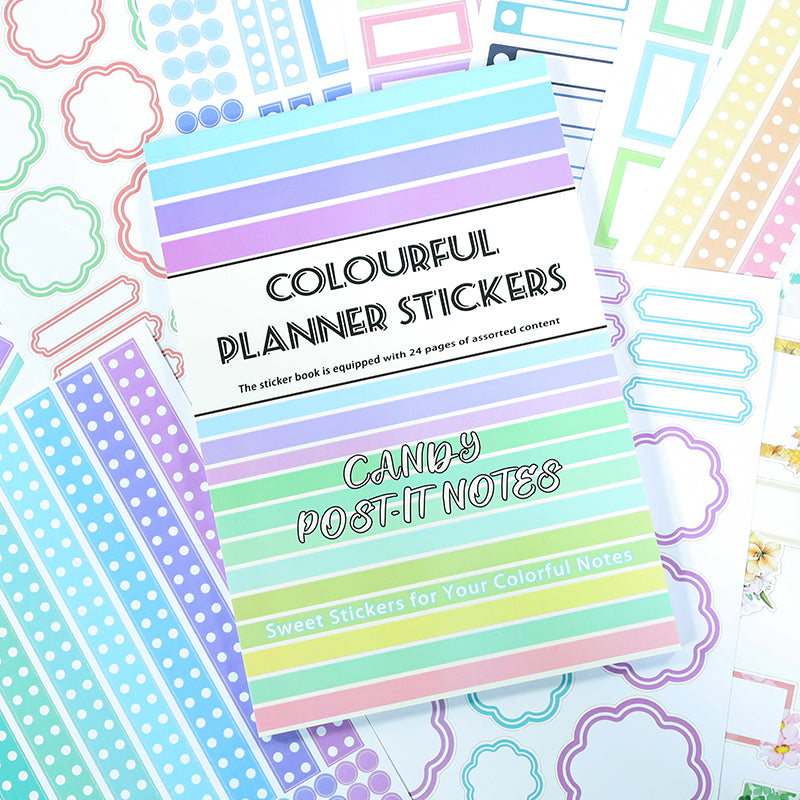 Candy Sticky Notes Sticker Book -24Pcs each pack