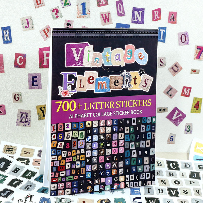 Letter Collage Sticker book -20Pcs each pack