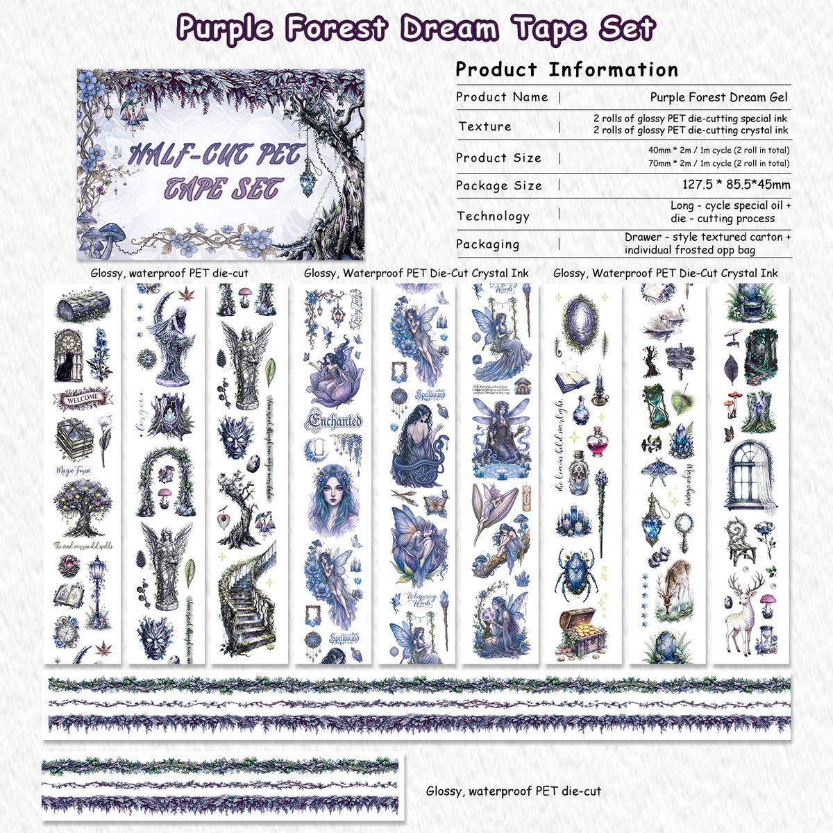 Purple Forest Dream tape set product information
