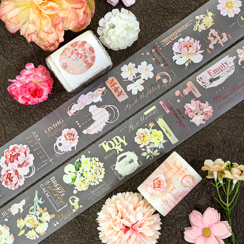 Watercolor Floral Dyeing Tape -5cm*2m