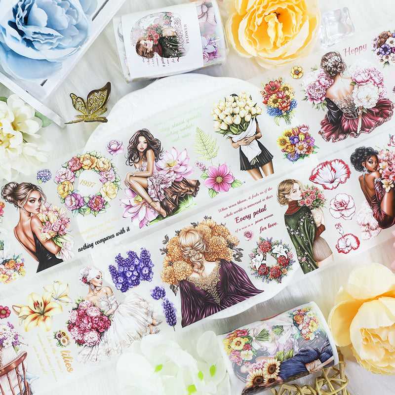 T-148- Flower PET tape -6cm*2m