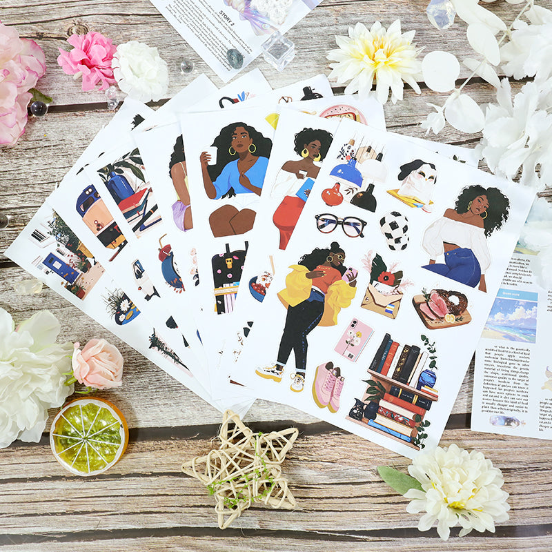 Trendy Beauty Sticker book -20Pcs each pack