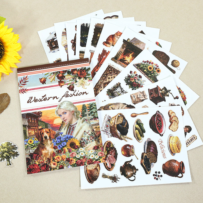 Western Fashion Sticker book -20Pcs each pack