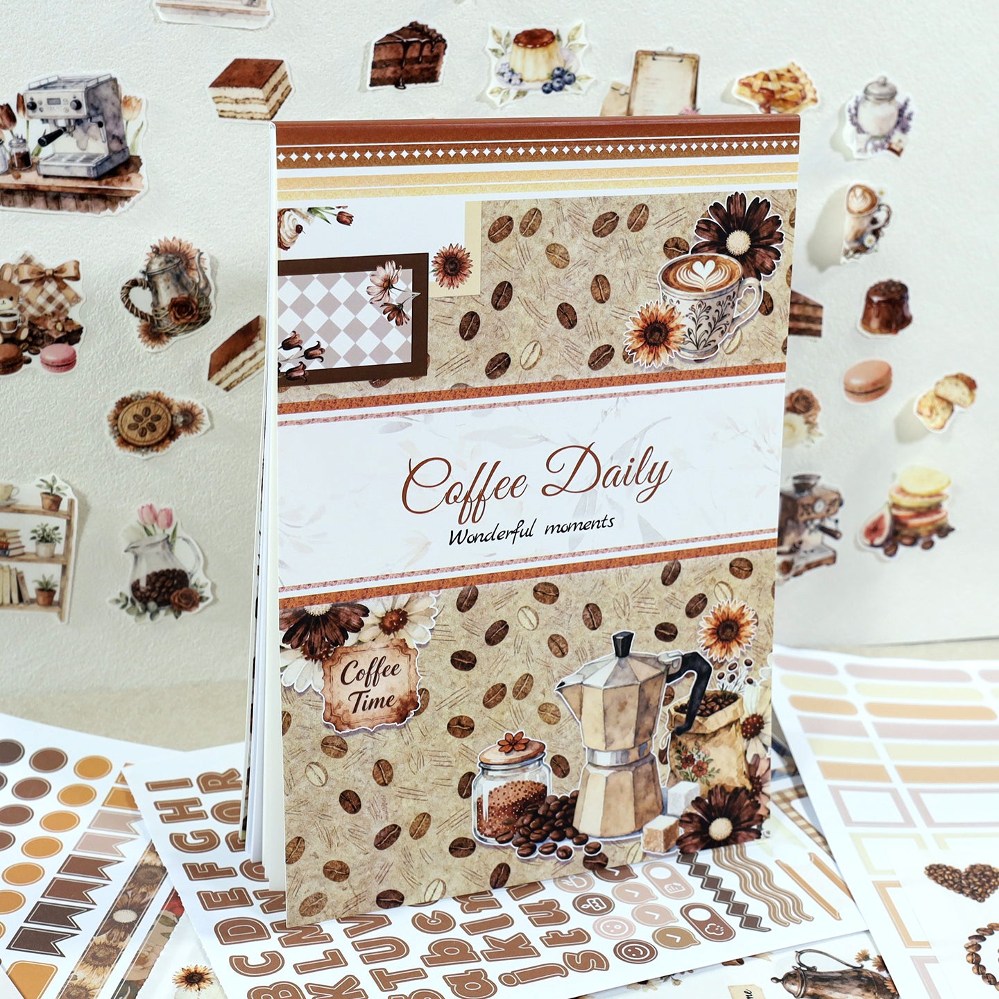 Coffee Routine Sticker book -20Pcs each pack