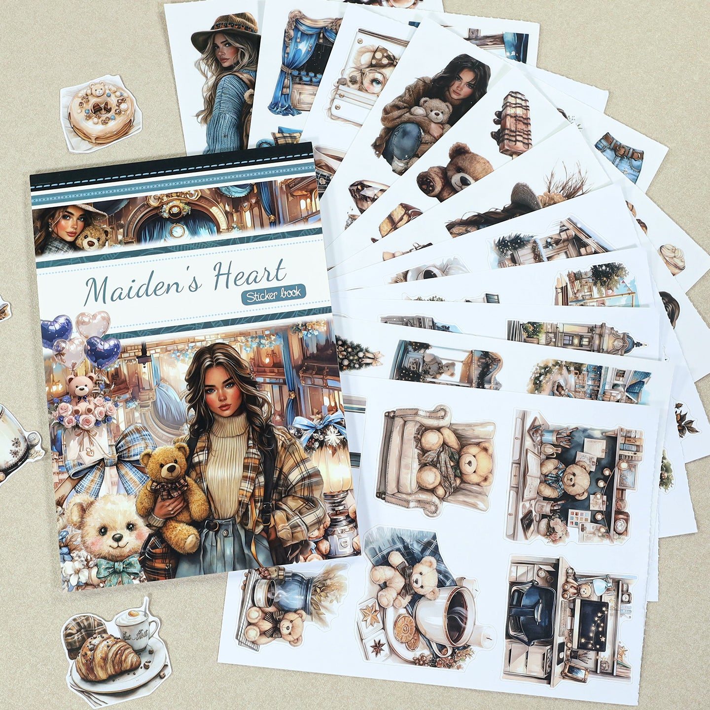 A Teenage Girl's Thoughts Sticker book -20Pcs each pack
