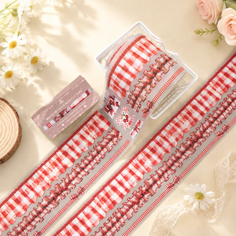 Loli Red Plaid PET Tape *pre-cut (48/32/18mm x 2m)