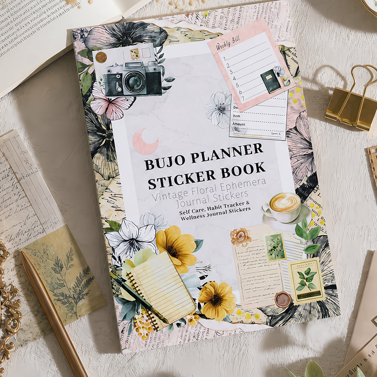 Vintage Diary Sticker book -24Pcs each pack