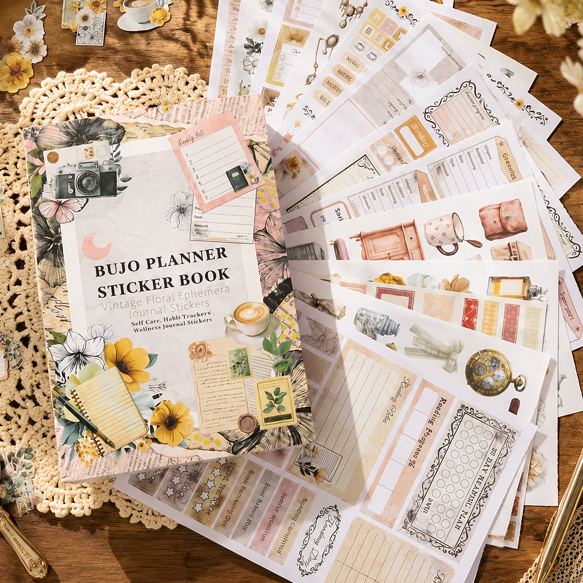 Vintage Diary Sticker book -24Pcs each pack