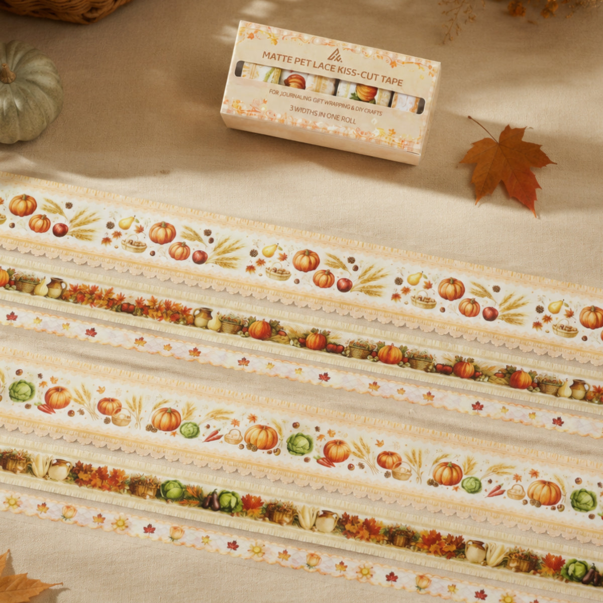 Autumn Harvest Scenes PET Tape *pre-cut (48/27/17mm x 2m)