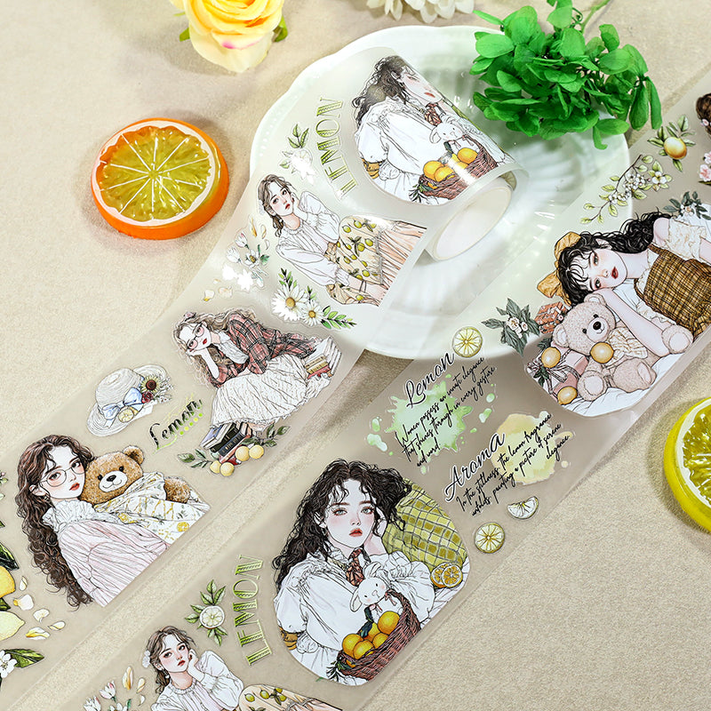 Summer Lemon Scent pre-cut PET Tape (7cm x 2m)