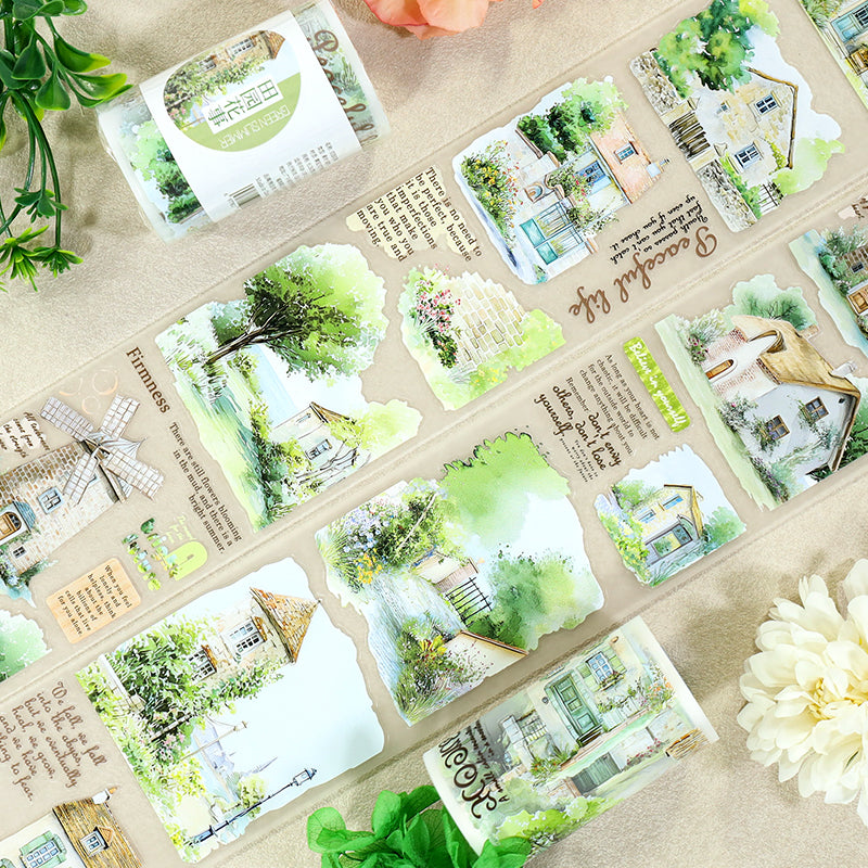 Pastoral Floral Affairs Pre-cut PET Tape (6.5cm x 2m)