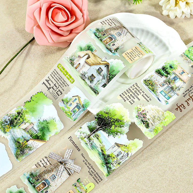 Pastoral Floral Affairs Pre-cut PET Tape (6.5cm x 2m)