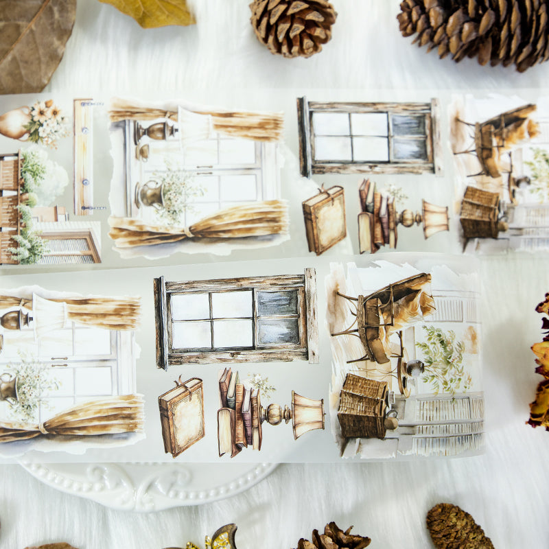 Vintage Window PET Tape (6.5cm x 2m)