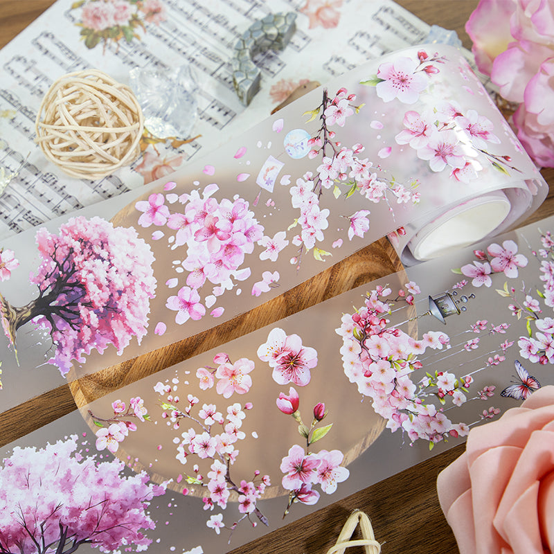 0617 T-251 Cherry blossoms PET tape -6cm*2m