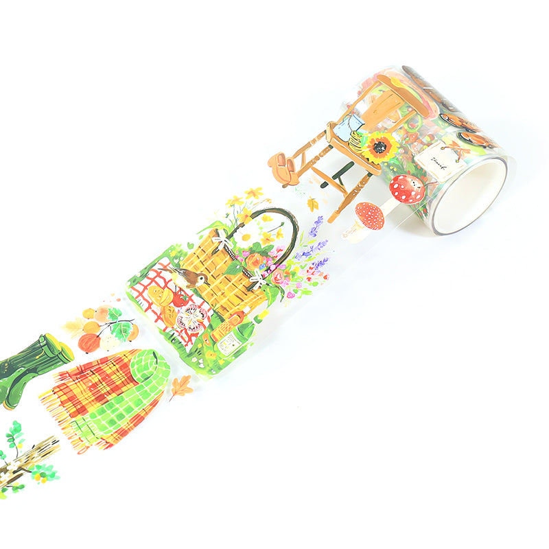Tape unrolled