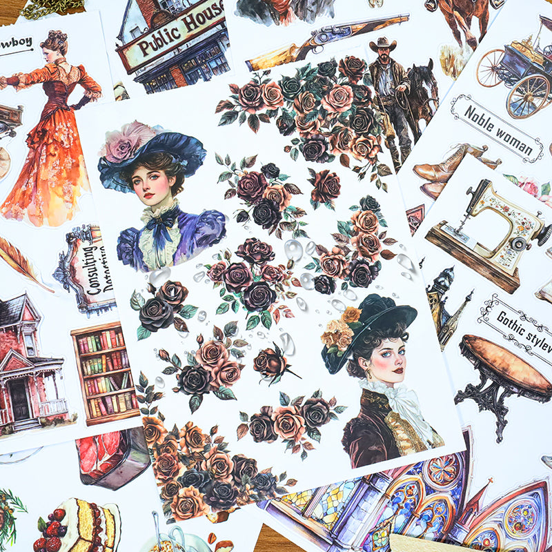 Lady stickers