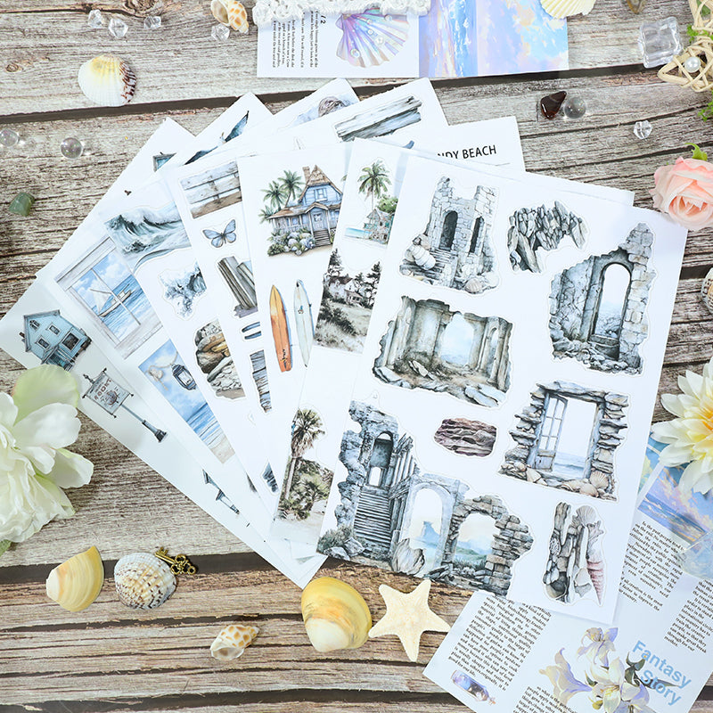 The Veiled Shoreline Sticker book -20Pcs each pack