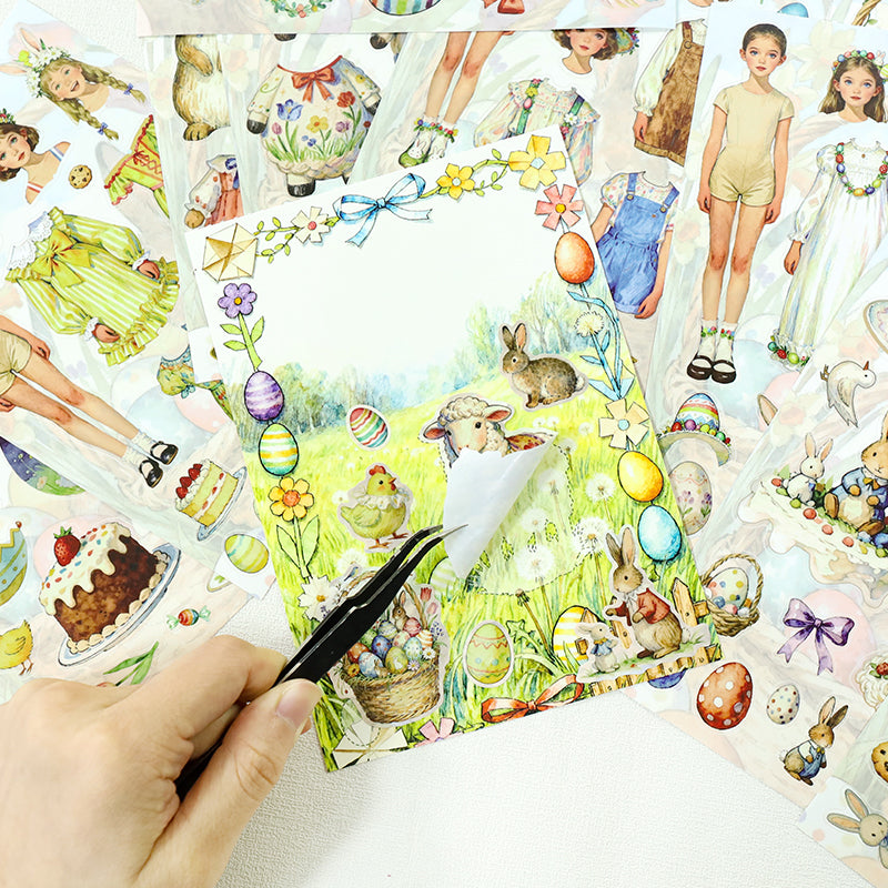 Stickers in use