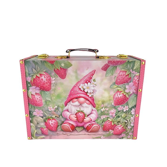 G201- Strawberry Gnome Suitcase