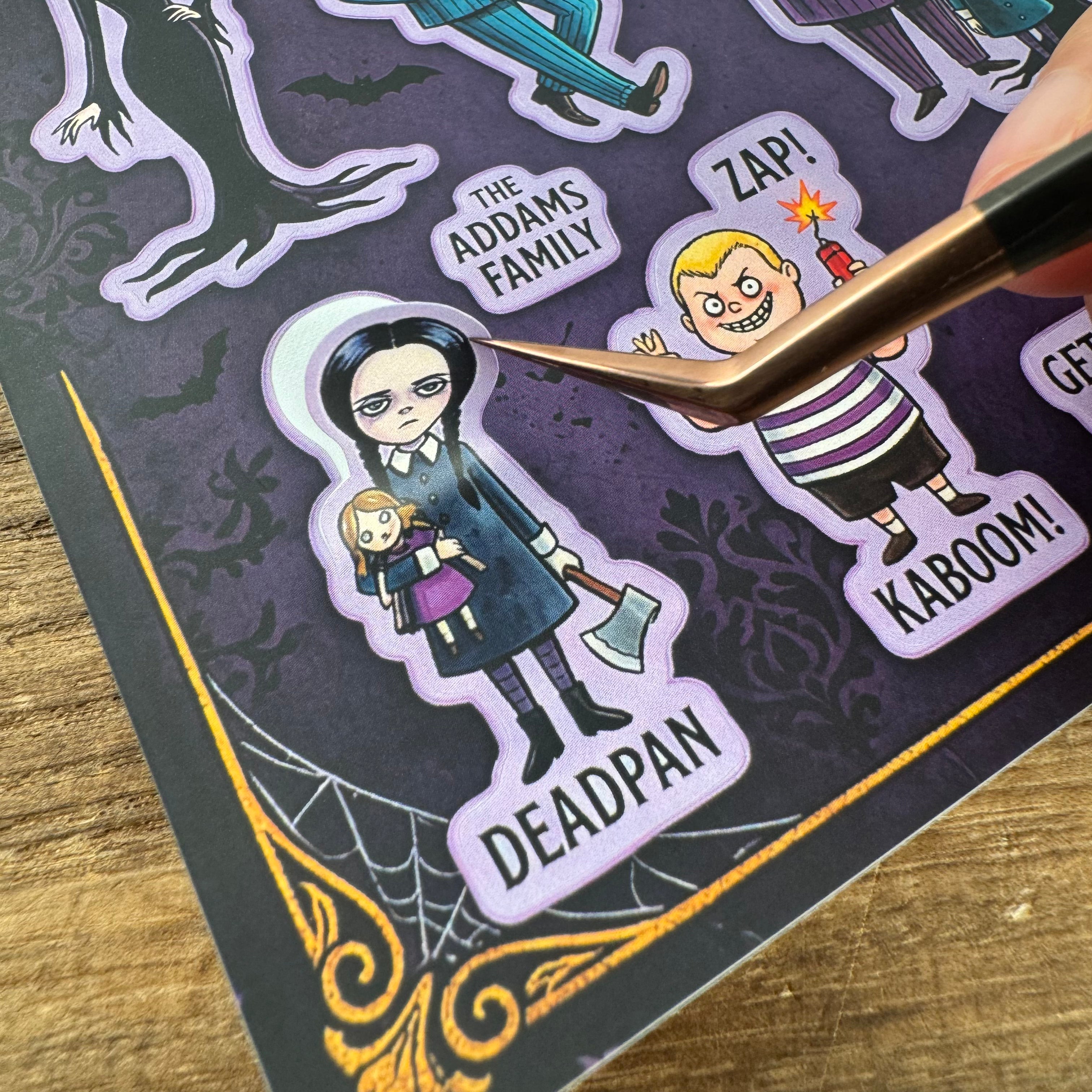 The Addams Family solid sticker 14.8 x 21.0cm