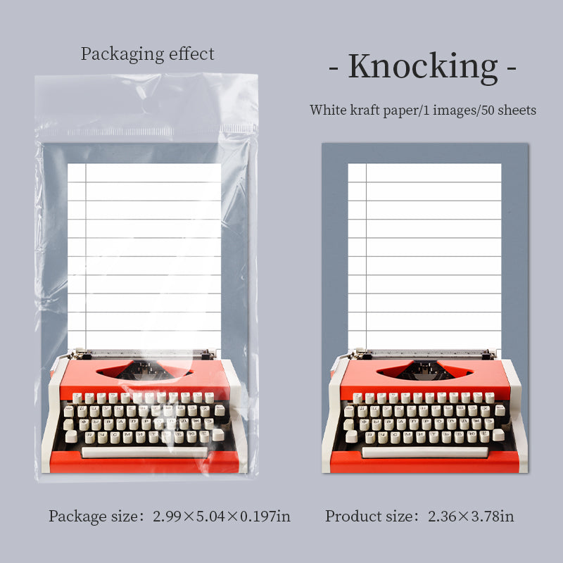 Paper Phonograph Notepad -50Pcs each pack