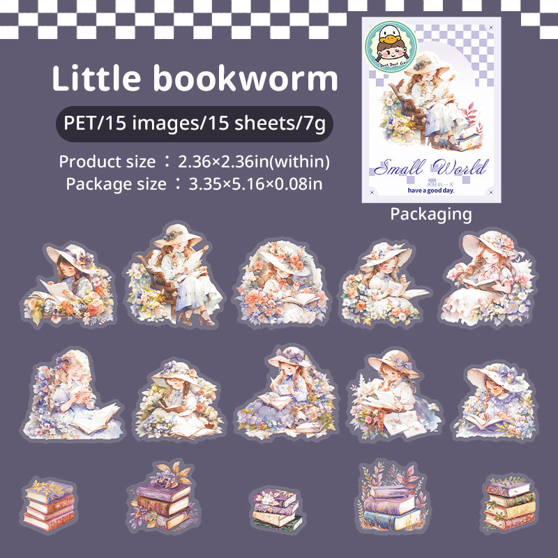 0227 Small world Series Stickers -15Pcs each pack