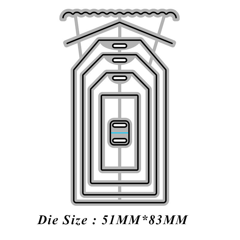 Tag cutting dies cut