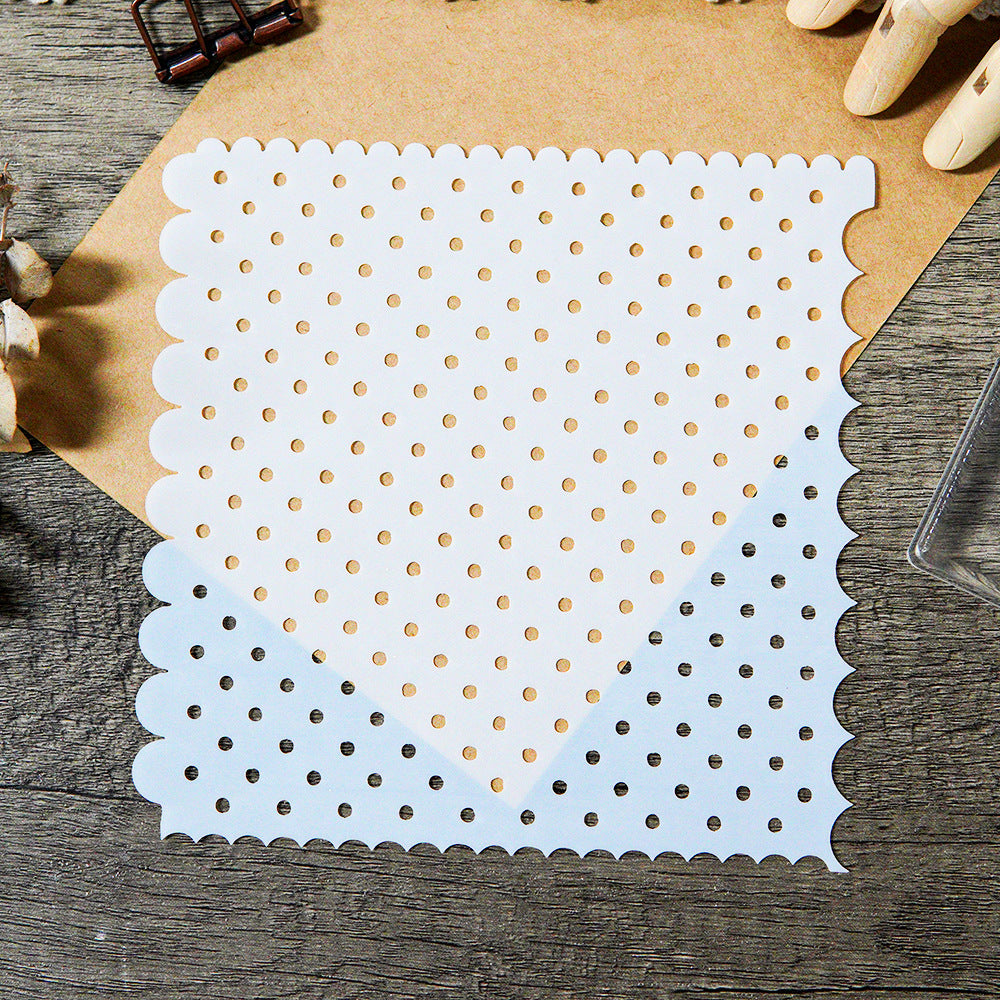 Polka Dots stencil (15 × 15 cm)