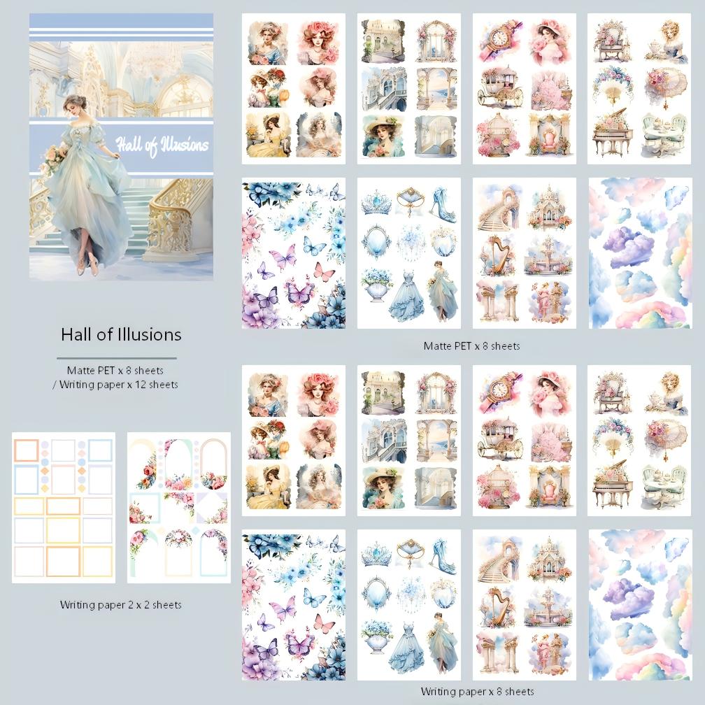 Hall of Illusions sticker book contents overview