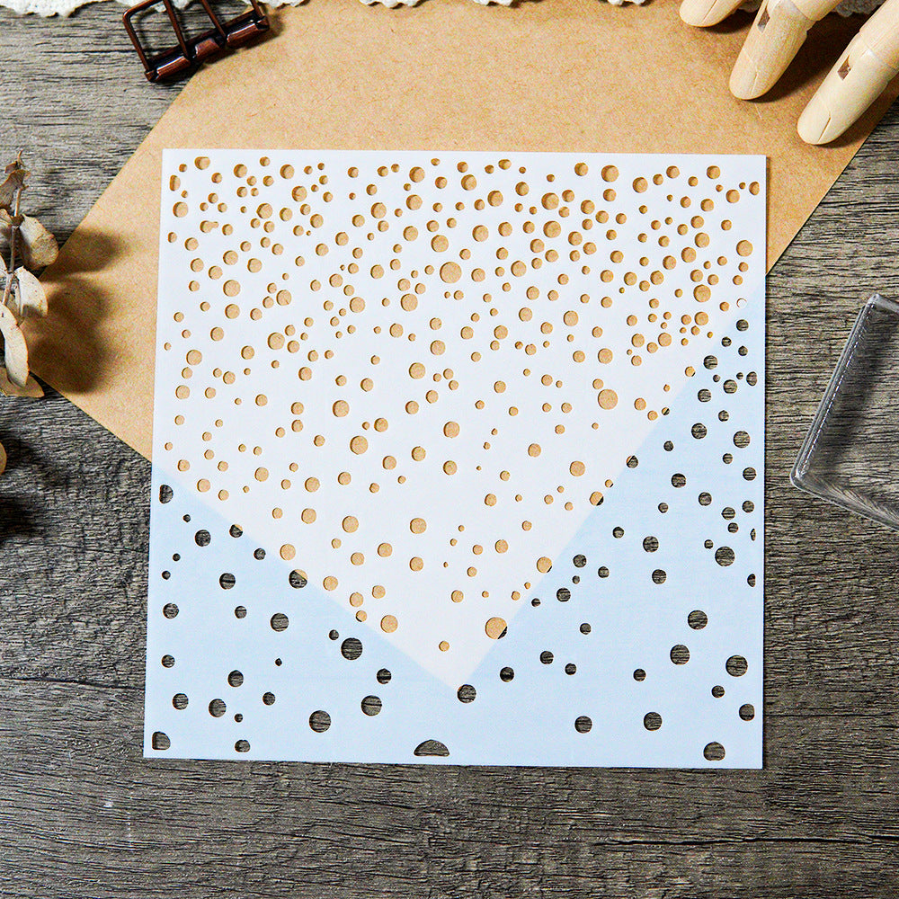 Polka Dot Stencil (15.2 × 15.2 cm)