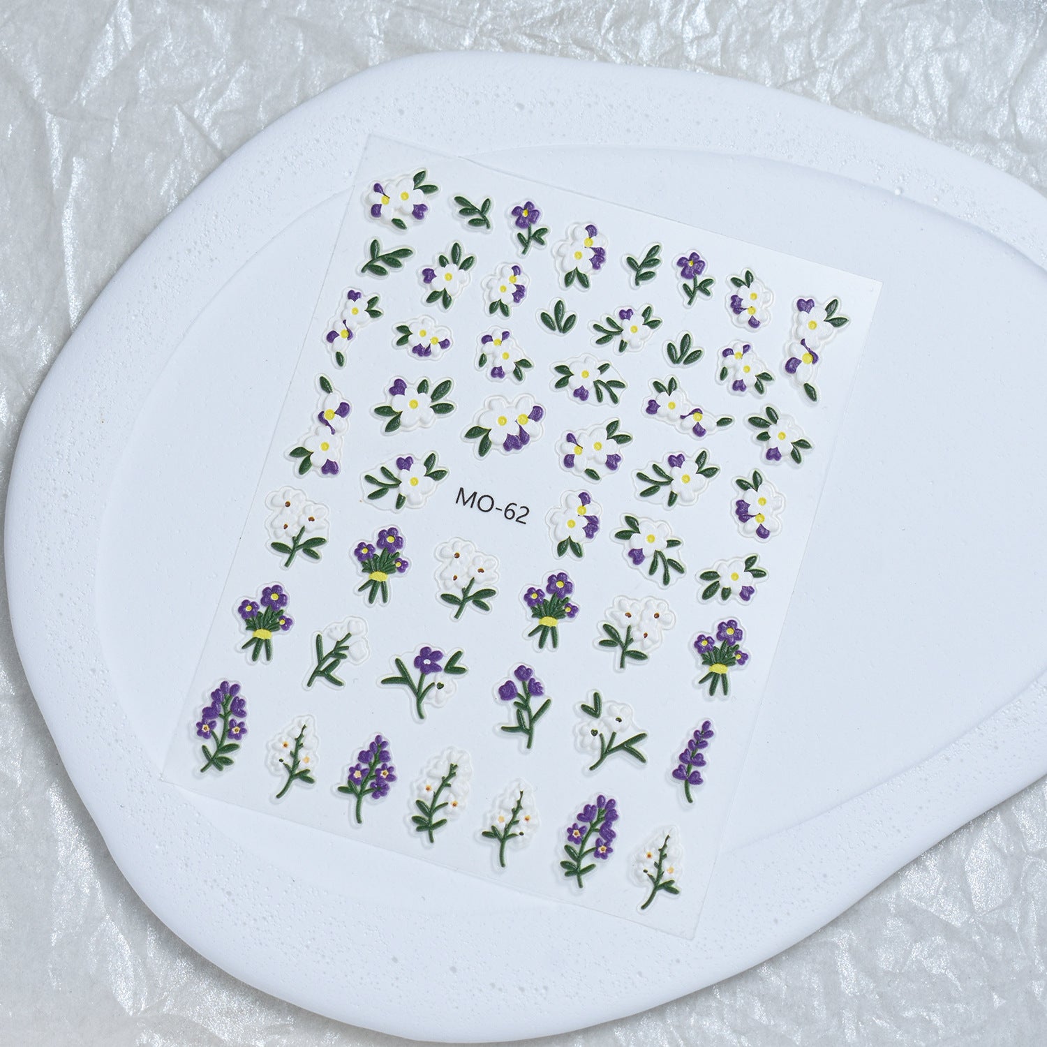 M75- Daisy Embossed Mini sticker 1 Pcs