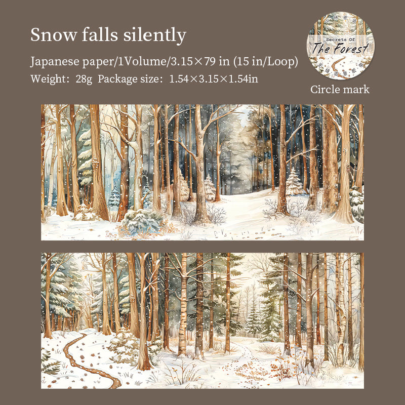 0325 Secrets of the forest Series Washi tape -8CM*2m