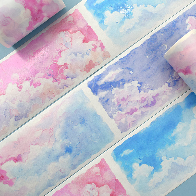 Pastel Sky & Clouds Washi Tape (7cm x 2m)