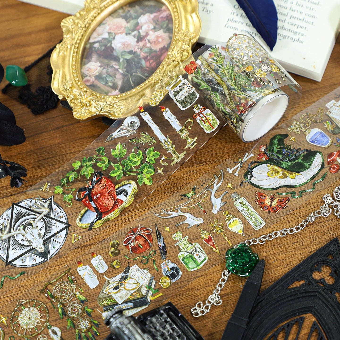 The Witch's Altar Shell Gold PET Tape (5cm x 2m)